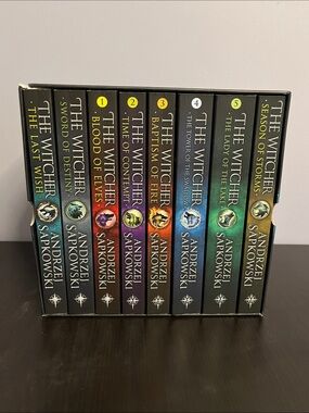 The Witcher Complete Book Boxed Set Andrzej Sapkowski 8 Fantasy Novels